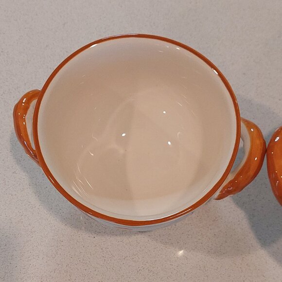 California Pantry 2006 Set of 2 Footed, Double Handled Rooster Soup Bowls - Picture 11 of 13